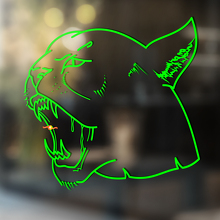 Tiger Wildkatze Vinyl Wand Fenster Badezimmer Aufkleber Aufkleber #2
_2
