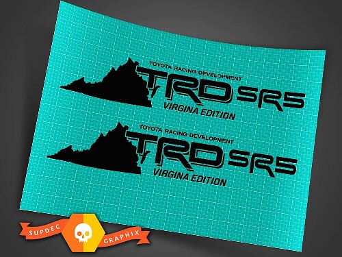 TRD SR5 Virginia Edition Vinyl-Aufkleberset für Toyota Tacoma