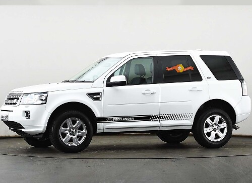 LAND ROVER FREELANDER 2 x Seitenkarosserie-Aufkleber, Vinyl-Grafik, Rennaufkleber-Logo
