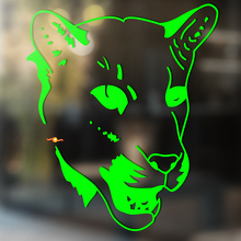 Lioness Umriss Stil Universeller Vinylaufkleber Sticker_2