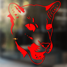 Lioness Umriss Stil Universeller Vinylaufkleber Sticker_4