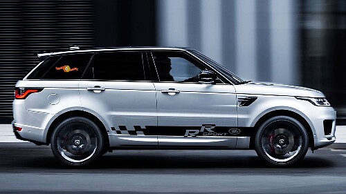 RR Kariertes Seitenstreifen Vinylaufkleber Aufkleber für Land Rover Range Rover Sport