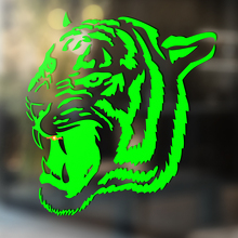 Tiger-Wildkatze-Vinylwand-Fenster-Badezimmer-Aufkleber-Aufkleber Nr. 5
_2