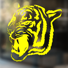 Tiger-Wildkatze-Vinylwand-Fenster-Badezimmer-Aufkleber-Aufkleber Nr. 5
_3