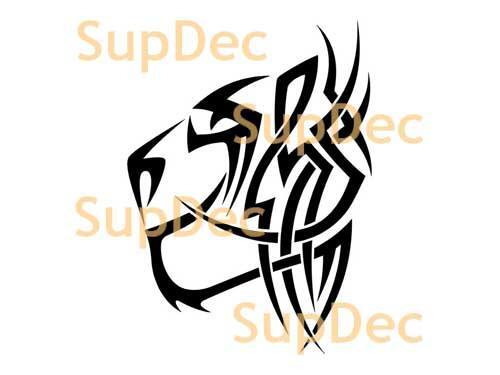 Tiger Wildkatze Vinyl Wand Fenster Badezimmer Aufkleber Decal #7