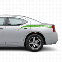 Hochleistungs-Kurvige Streifen Seitenbett Vinyl-Aufkleber für Dodge Charger 2006-2010_3
