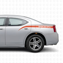 Hochleistungs-Kurvige Streifen Seitenbett Vinyl-Aufkleber für Dodge Charger 2006-2010_4