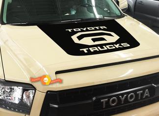 Toyota Tundra Trucks Logo Blackout Motorhauben-Vinyl-Aufkleber 2014–2018
