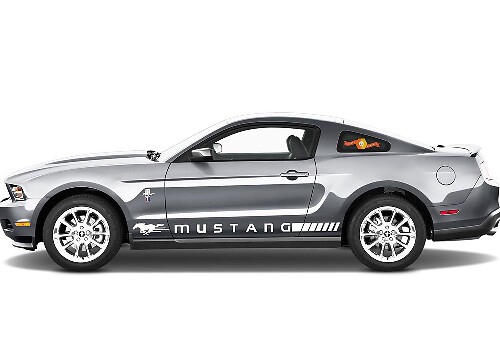 Ford Mustang Rocker Panel Door Side Stripes Decals – RJ – Strips Aufkleber unten
