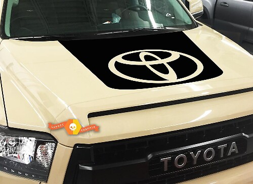 Blackout Motorhauben-Logo Vinyl Aufkleber für Toyota Tundra 2014-2018