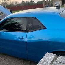 2 Dodge Challenger Window Texas-Flaggen-Vinyl-Windschutzscheiben-Aufkleber
 2