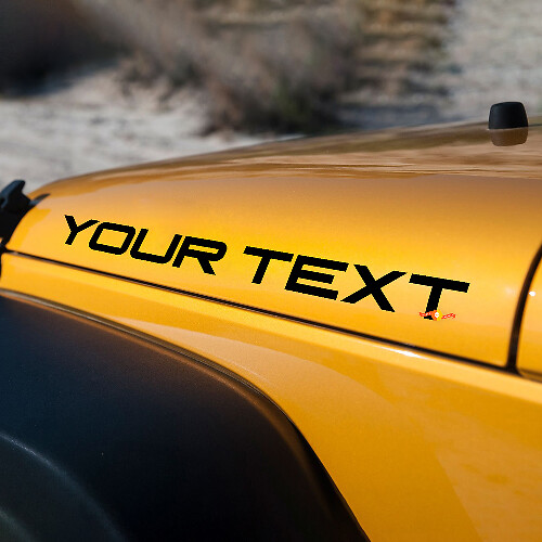 Individuelle Vinylaufkleber für die Motorhaube für Jeep Wrangler YJ