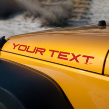 Individuelle Vinylaufkleber für die Motorhaube für Jeep Wrangler YJ 3