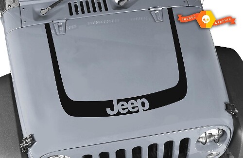 U-förmiger Motorhauben-Streifen Vinyl-Aufkleber-Kit für Jeep Wrangler JL