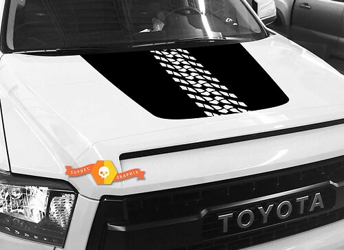 Reifenprofil-Laufflächen-Hauben-Vinylaufkleber für Toyota Tundra 2014-2018
