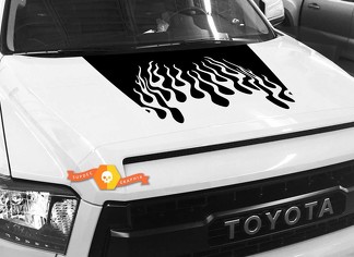 Motorhaubenfeuer-Grafikaufkleber für TOYOTA TUNDRA 2014 2015 2016 2017 2018 #10
