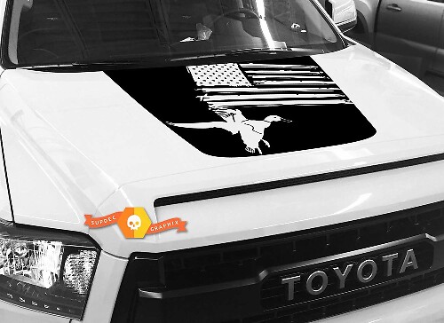 USA Flag Duck Haubenaufkleber für Toyota Tundra 2014-2018