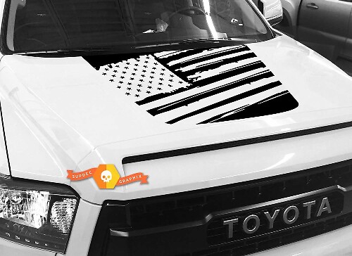 USA-Flaggen-Hauben-Vinylaufkleber für Toyota Tundra 2014-2018