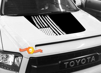 Motorhaube USA Distressed Flag Grafikaufkleber für TOYOTA TUNDRA 2014 2015 2016 2017 2018 #24

