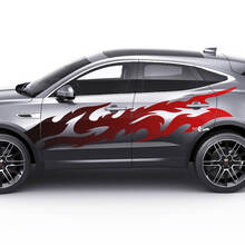 Jaguar E-Pace Side Flame Gradient Color Doors Grafikaufkleber Logo-Aufkleber
 2