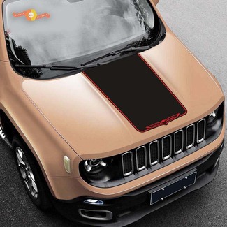 2015–2019 Jeep Renegade Trailhawk Vinyl-Aufkleber für die Motorhaube, grafischer Streifen
