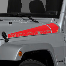 Benutzerdefinierte Streifen Motorhaube Seiten Vinylaufkleber für Jeep Wrangler_3