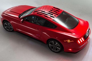 2005–2014 Ford Mustang Distressed Flag Dachplatte Aufkleber wählen Sie Farbe
