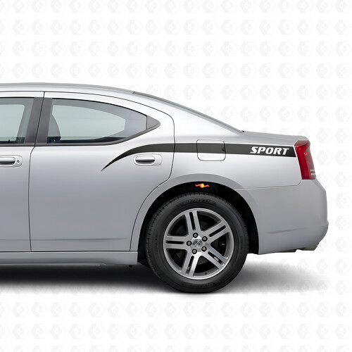 Sportliche gebogene Streifen Seitenteil Vinyl-Aufkleber für Dodge Charger 2006-2010