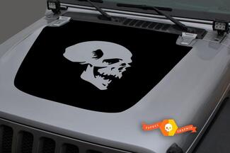 Jeep Hood Vinyl Skull Blackout Aufkleber für 18-19 Jeep Wrangler JL#3

