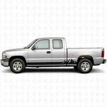 Bergkamm Tür- und Seitenschweller-Vinylstreifen für Chevrolet Silverado 1500 GMT800 1999-2007_2