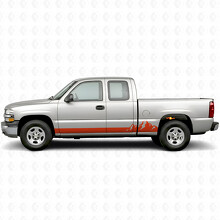 Bergkamm Tür- und Seitenschweller-Vinylstreifen für Chevrolet Silverado 1500 GMT800 1999-2007_4