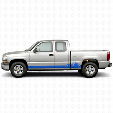 Bergkamm Tür- und Seitenschweller-Vinylstreifen für Chevrolet Silverado 1500 GMT800 1999-2007_5