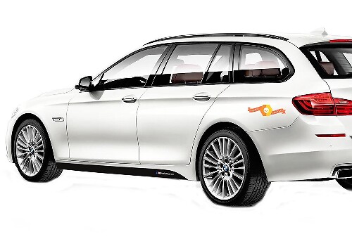 BMW F10 F11 5er Seitenschweller Aufkleber Aufkleber M SPORT M Performance
