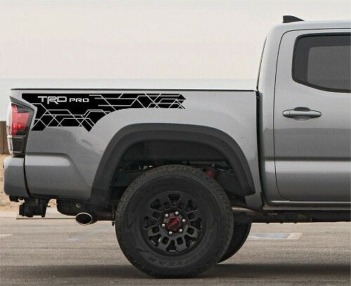 TRD Pro Seitenbetthautaufkleber Paar für Toyota Tacoma 2016-2023