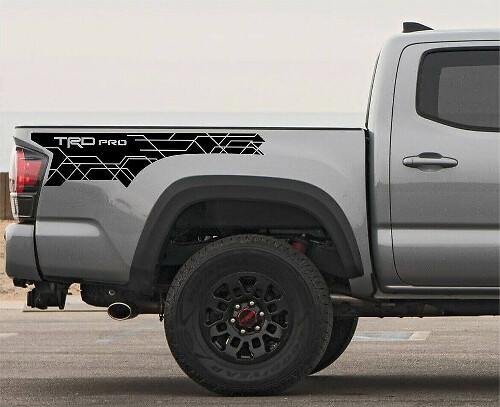 TRD Pro Stil Seitenwand Vinylaufkleber Paar für Toyota Tacoma 2016-2023