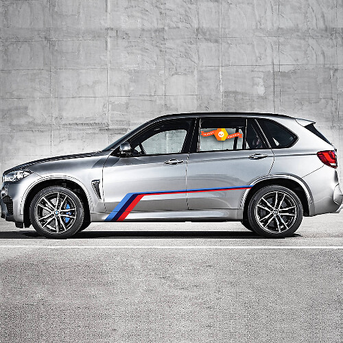 M-Style Seitenaufkleber Vinyl Decal Set für BMW X5 F15 / X5 M F85 2013-2018
