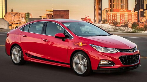 Markierte Akzentstreifen Seiten-Vinylaufkleber für Chevrolet Cruze 2016-2019
