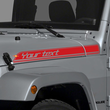 Jeep Wrangler Renegade Hood Side Stripes Graphics Decals Kit CJ, TJ, YJ Aufkleber
 3