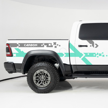 Seitliche Streifen Seitenwand LKW Vinyl Aufkleber Sticker für Dodge Ram 1500 4