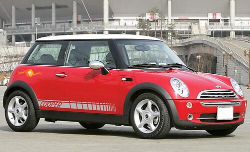 Seitenstreifen-Grafikaufkleber für Mini Cooper S F56 2014–2018, Stil 7
