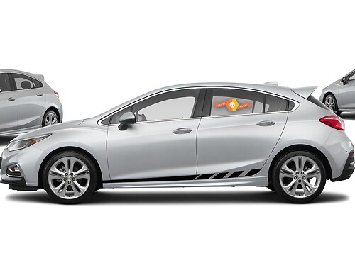 Chevrolet Chevy Cruze 2018 – Racing Stripe Decal Graphic Sticker Kit1
