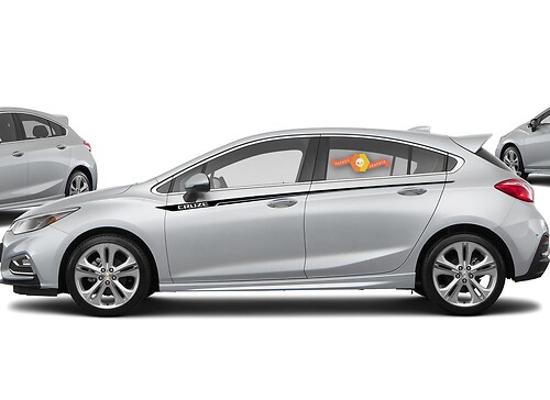 Chevrolet Cruze seitliche Nadelstreifengrafiken Aufkleber Aufkleber Türverkleidung Aufkleber Aufkleber 1
