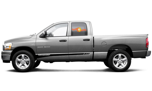 Seitliche Grafikstreifen Aufkleber Decal Stil 4 für Dodge Ram mk4 1500 7969