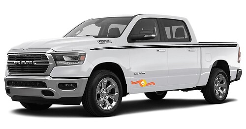 Akzentstreifen Seiten-Vinylaufkleber für Dodge Ram 1500