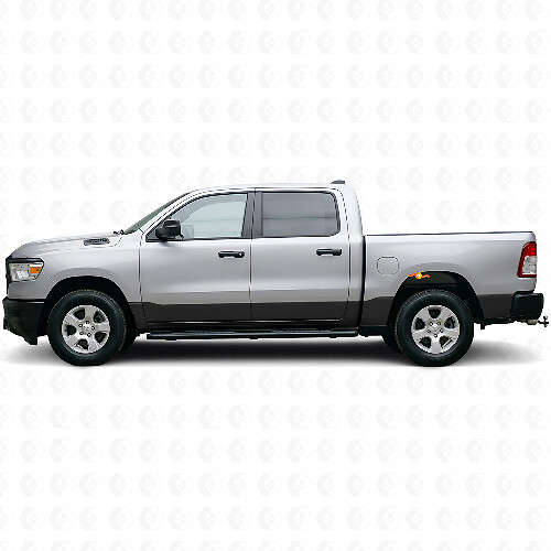 Gerader Schweller-Streifen Vinyl-Aufkleber Satz für Dodge Ram 1500_1