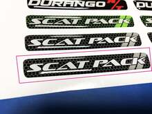 Lenkrad-Scat-Pack Graues Emblem gewölbter Aufkleber Challenger Charger Scatpack
 2