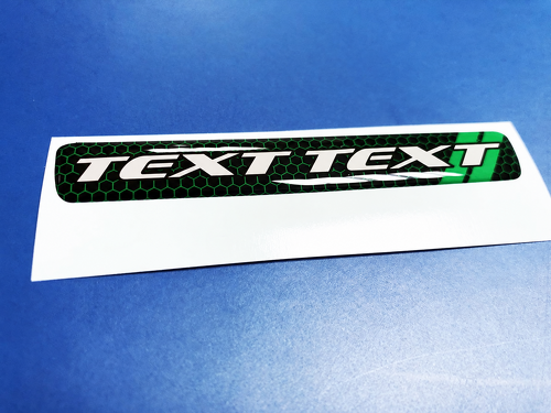 Scat Pack Style TEXT TEXT Green Honeycomb Domed Strip — Vinylaufkleber (Lenkrad) für Dodge Challenger