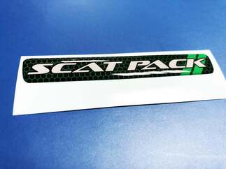 Lenkrad-Scat-Pack Grünes Wabenstreifen-Emblem gewölbter Aufkleber Challenger Charger Scatpack
