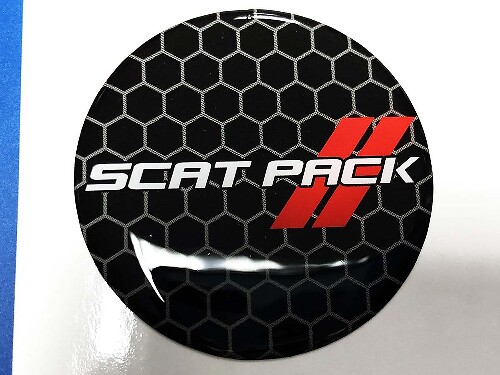 Scat Pack Stil Kraftstoffklappen-Einsatz gewölbter Aufkleber für Dodge Challenger