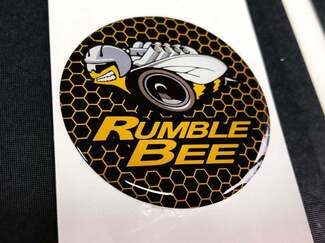Motorstartknopf Rumble Bee-Emblem gewölbte Aufkleber

